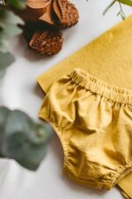 bloomersy dla dziewczynek vintage retro naturalne lilen