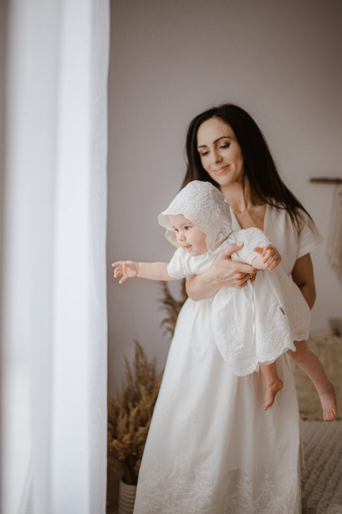 sukienka-na-chrzest-mama-corka-lilen sukienka na chrzest mama córka bawełniana lilen