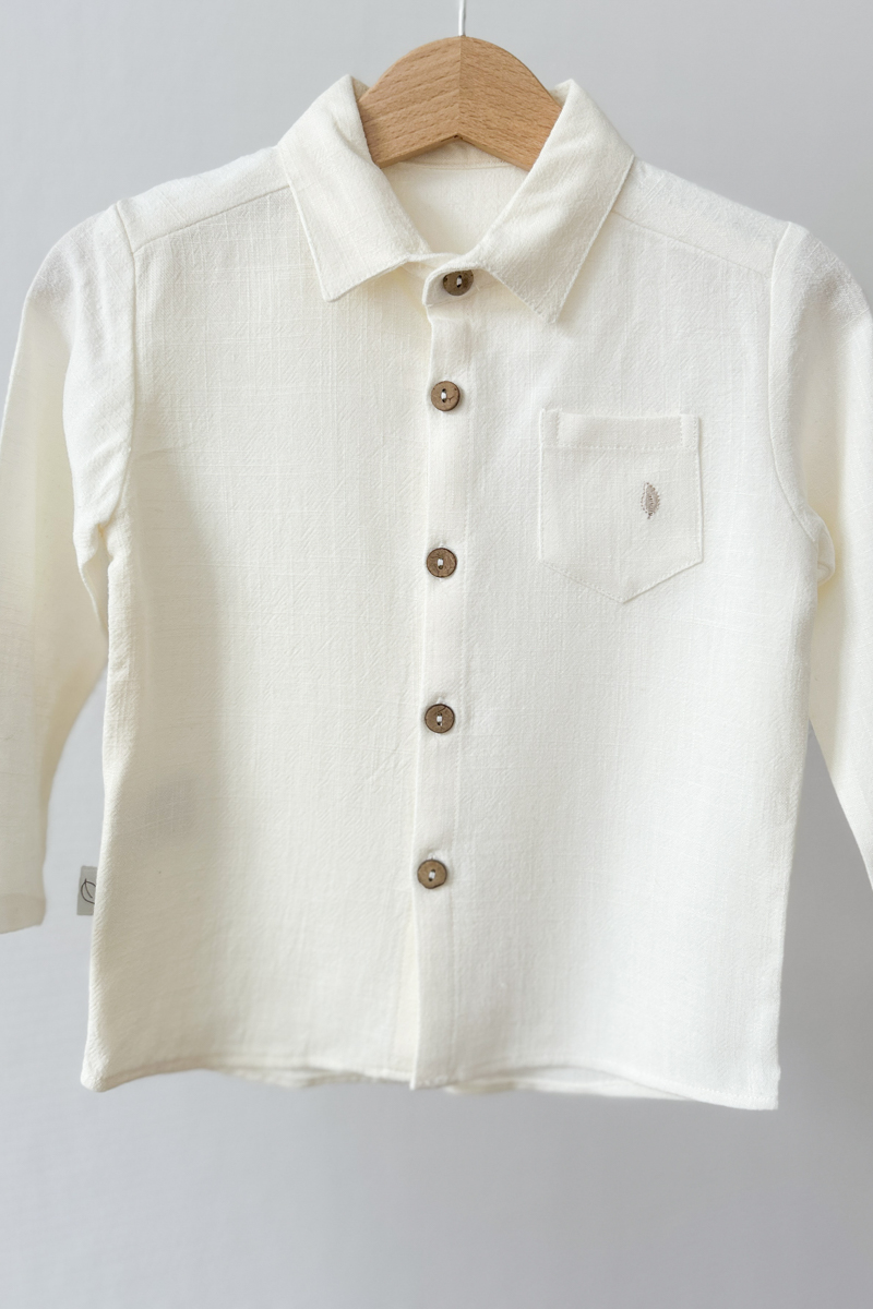 Sale-2287 Koszula z kołnierzykiem dla chłopca 12-18m (80-86) PLAMKA - obrazek 1